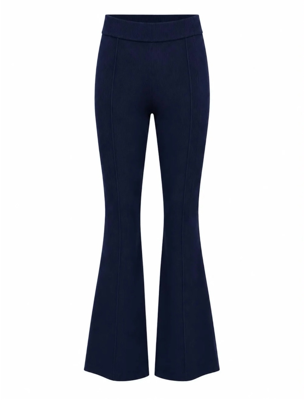 🆕 Aleeza Paris Atelier Knit Navy Blue Trousers  - Women’s Large